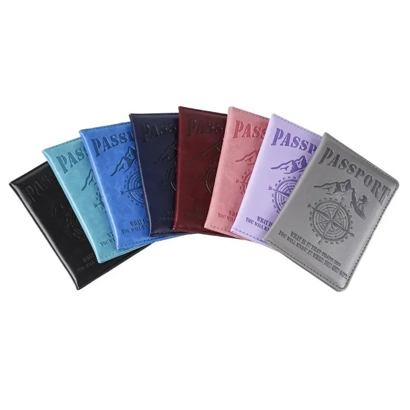 2025 Compass Printed Color Change Passport Cover Passport Holder Travel Wallet Ticket Holder ID Card Holder Travel Accessories