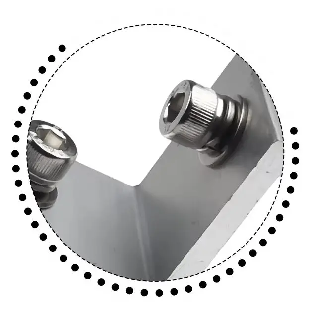 Brand New Short Brackets Photovoltaic Support Adjustable Aluminum Alloy Flat Roof Mounting Silver Solar Holder