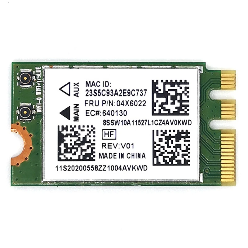 QCNFA335 Wireless Network Card, NGFF M2 Interface 4.0 Bluetooth Wireless Network Card Support System Win7/Win8/Win10-N35R