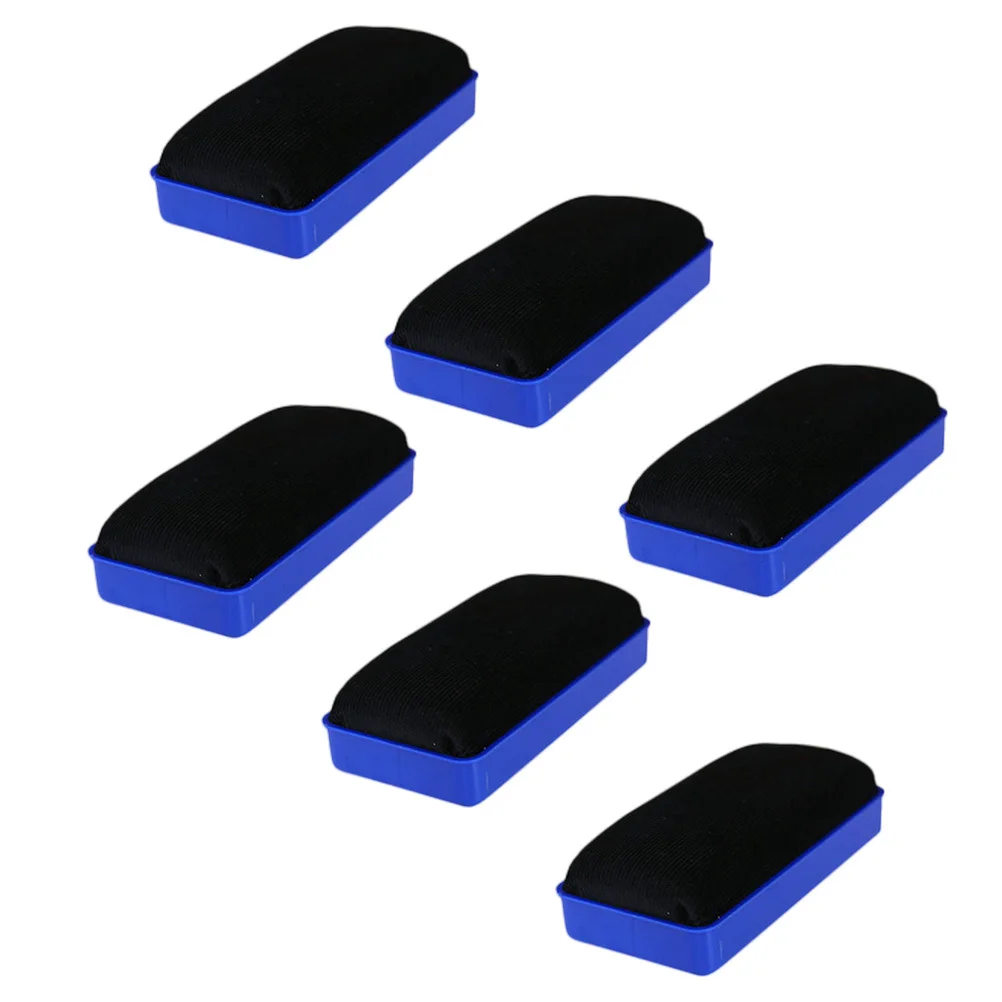 

6Pcs Whiteboard Erasers No Residue Cleaning Tool for Dry-Erase Boards Compact Design Office School Board Cleaner Supply
