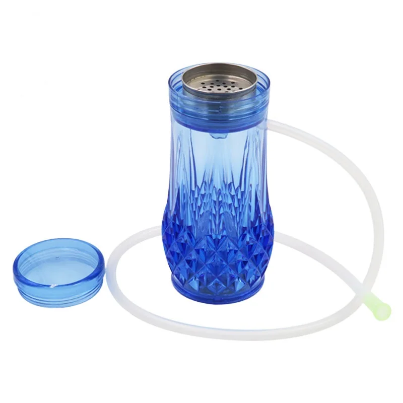 1PC Modern Acrylic Small Size Acrylic Hookah Cup Shisha Pipe Set With LED Light Hose Bowl Charcoal Holder Sisha Accessories