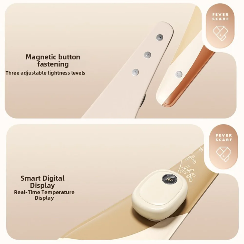 غلاف رقبة تسخين كهربائي بتقنية الجرافين مع مقاس قابل للتعديل و3 مستويات تسخين توفر دفءًا آمنًا ومريحًا #1