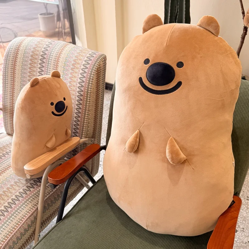 Plush Pillow Persimmon Shaped Bear Pillow Brown Multi Size Cute Fruit Design Soft Living Room Sofa Rest Housewarming Keepsake