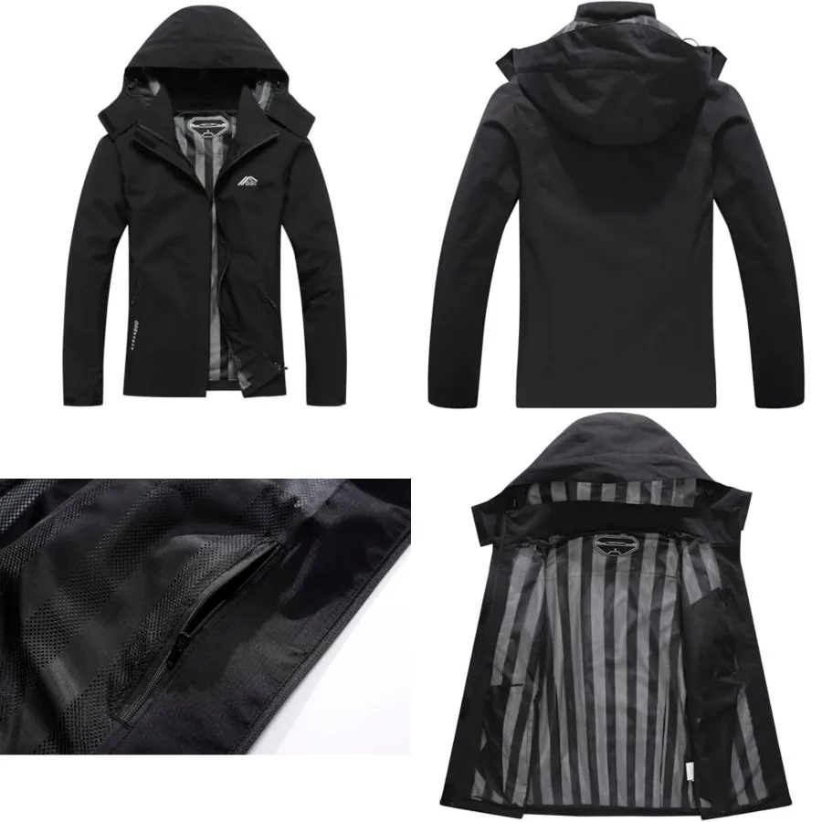 

DECKTIN Women's Waterproof Raincoat Lightweight Rain Jacket Detachable Hood Travel Outdoor