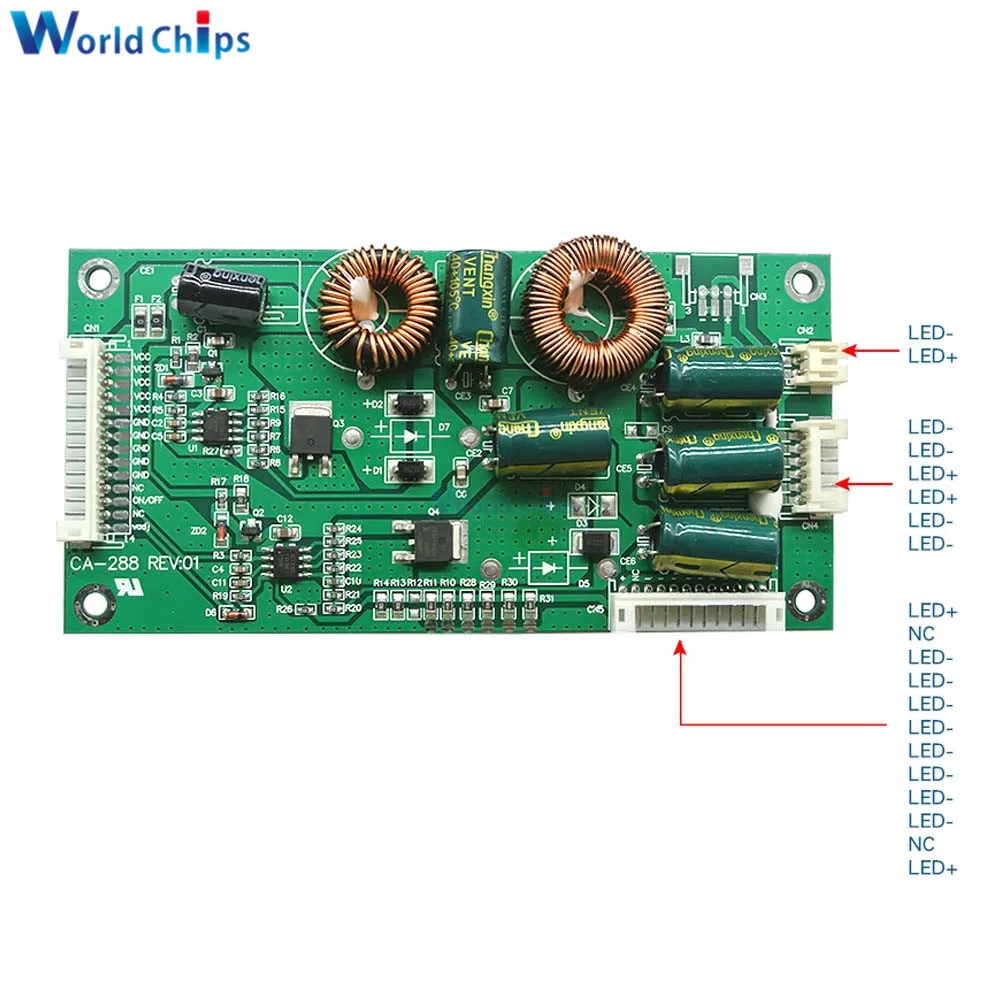 CA-288 Universal 26inch-55inch LED LCD TV Constant Current Inverter Board Backlight Driver Module DC 19-45V to DC 60-165V