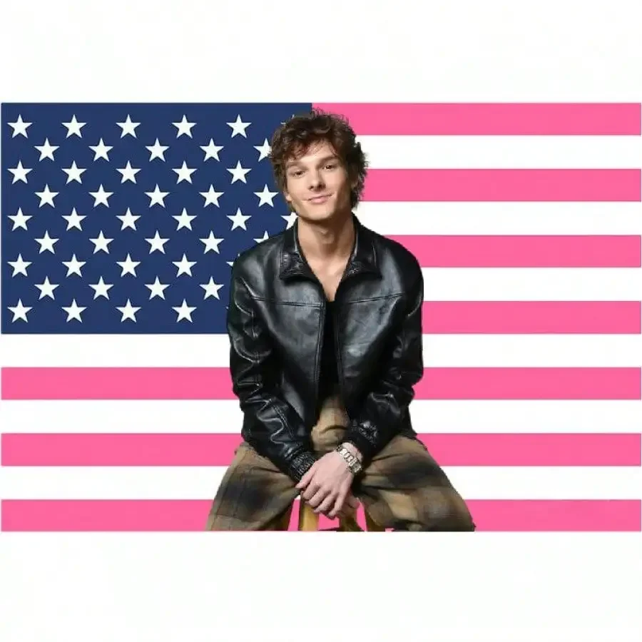 M-Mason T-Thames Pink American Flag Bed Room Decoration Y2k Decorative Home Objects Barber Shop Flaga Outdoor Decors Tapestry