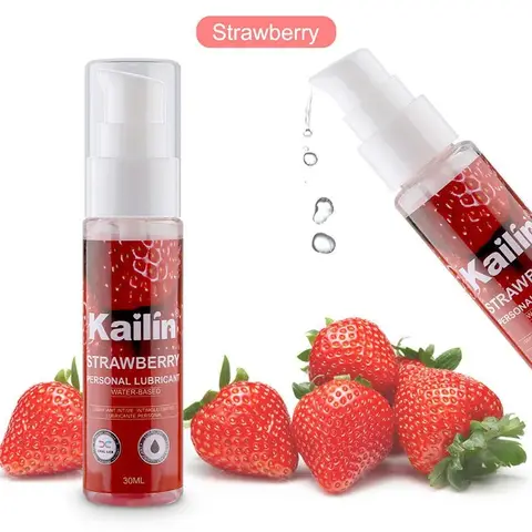 30ml Strawberry Flavor Edible Lubricant for Anal Vaginal Oral sexx Silicone Lubricating Oil Adult sexx Products Body Massage Gel