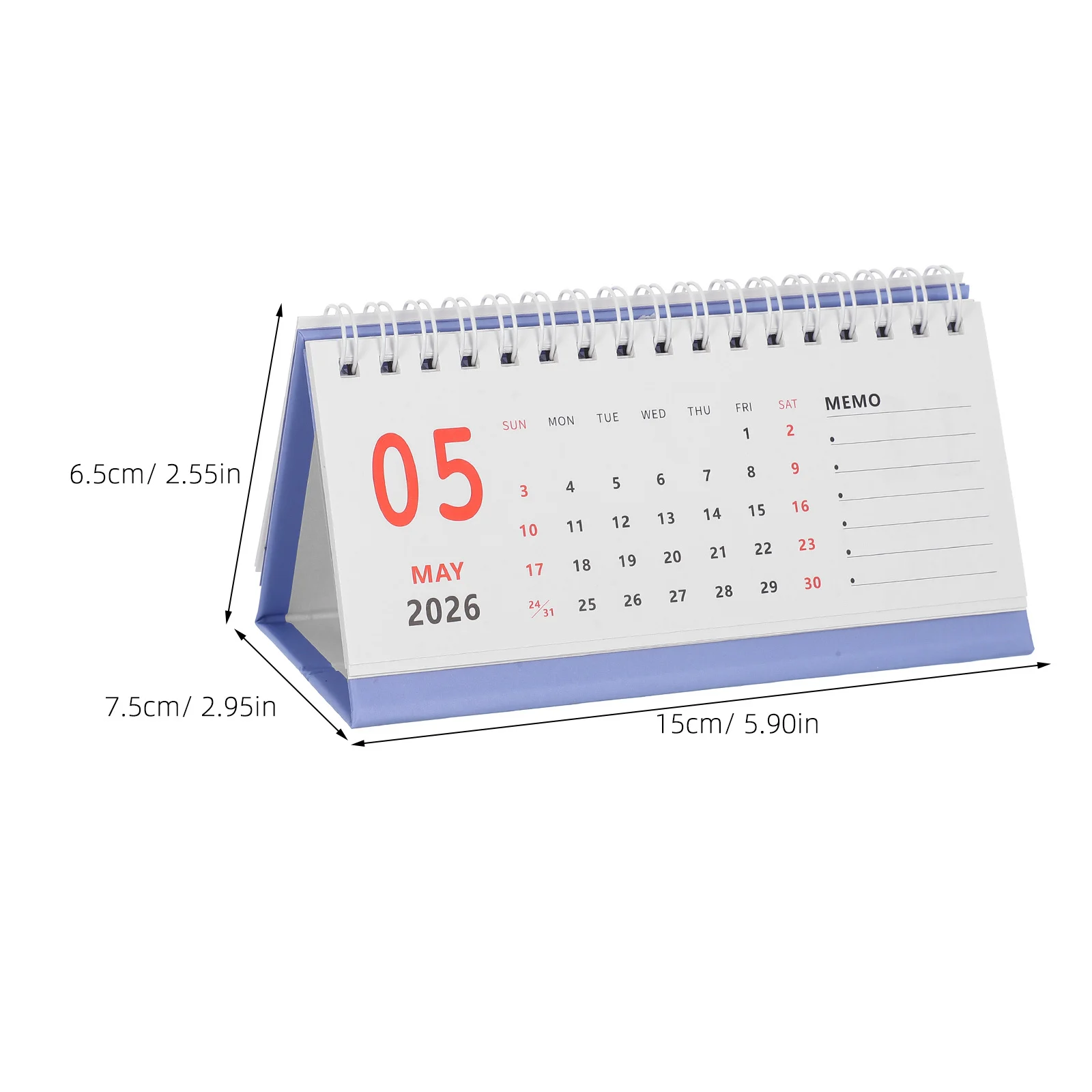 18 Months 2025-2026 Mini Standing Flip Small Desk Calendar For Home Office School Planning Desktop Organizer Tabletop Calendar