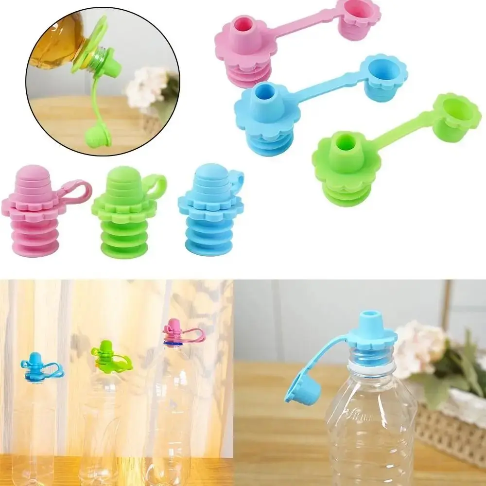 

No Spill Silicone Bottle Top Spout Flow Control Leak Proof Bottle Replacement Lid Portable Adapter Drinking Tube Baby