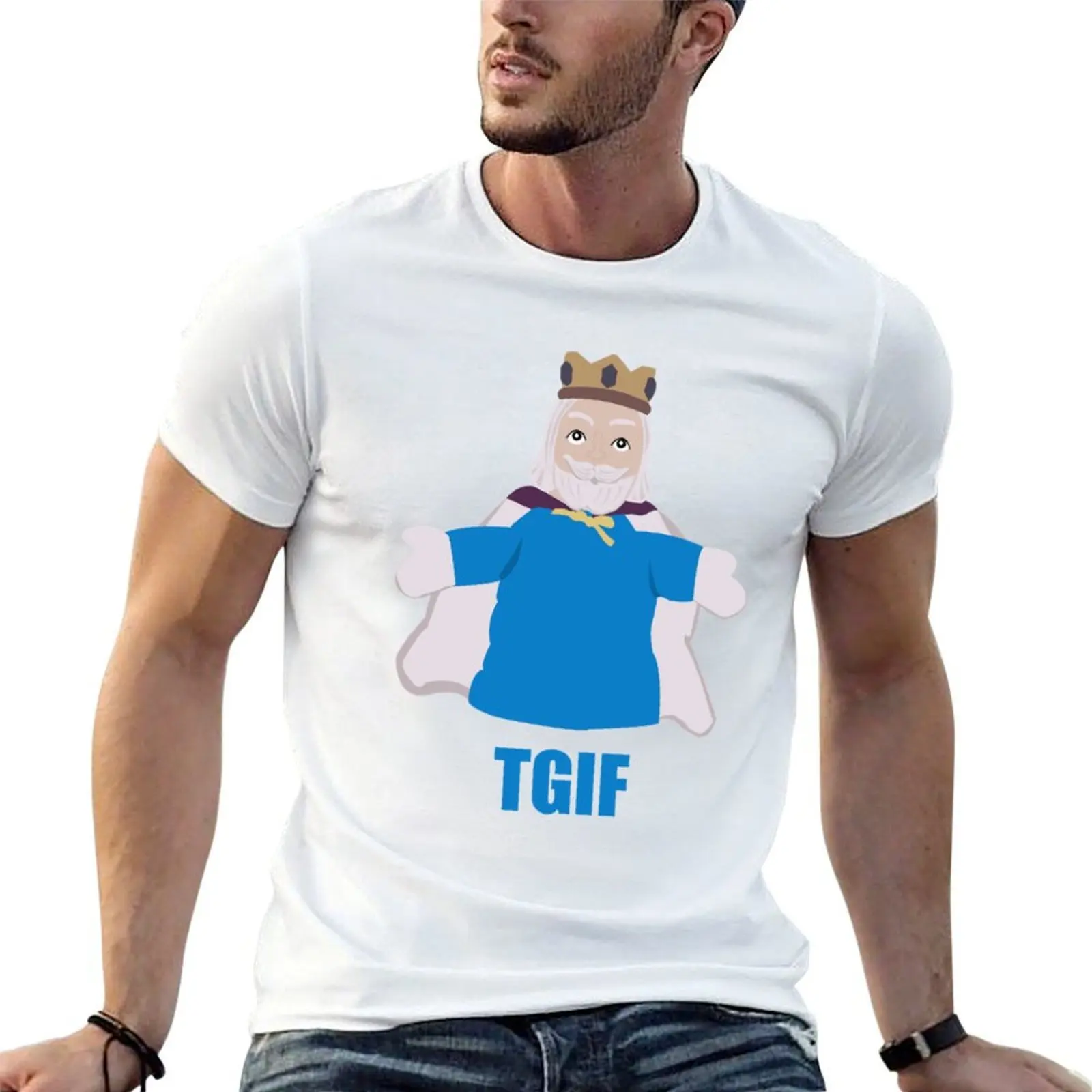

TGIKF - Thank God it_s King Friday T-Shirt mens graphic t shirts t shirt man cotton T-Shirt