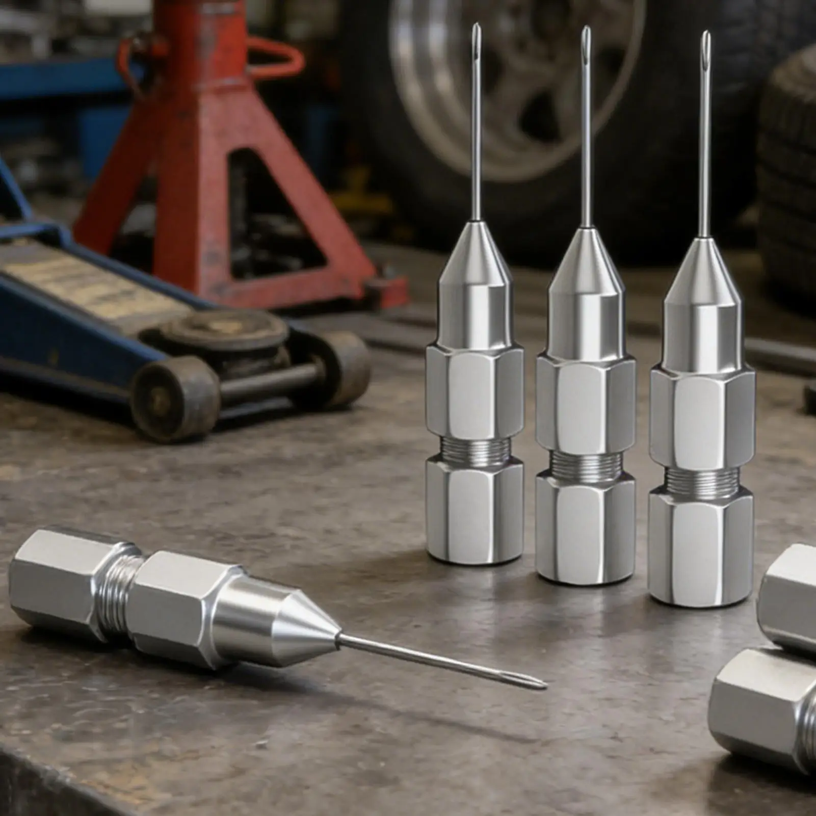 Grease Needle Nozzles Detachable Ultra-Slim Grease Needle Nozzles For Narrow Spaces For Truck Vehicle RV Sedan Automotive Pickup