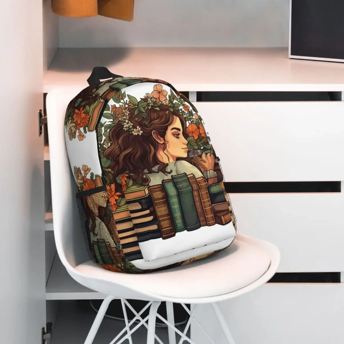 Mochila de hombro para niña que ama los libros, regalo para adolescentes, bolsas escolares para niños