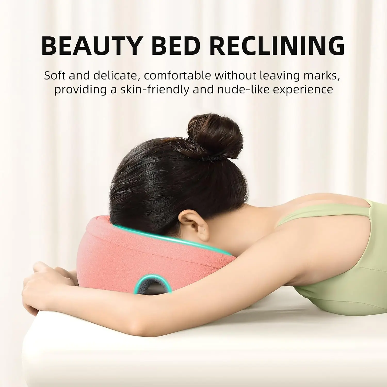 New Ergonomics Lying Down Head Pillow Memory Foam Breathable Rest Support Pillow Body Massage Face Rest Pillow for Beauty Salon