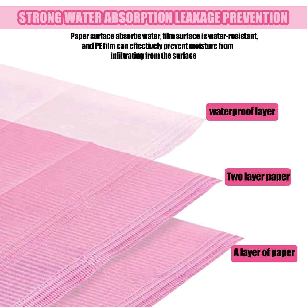 Almohadilla desechable para limpieza de tatuajes, papel médico impermeable, almohadillas de mesa para decoración de uñas, herramienta para injerto de pestañas, accesorios de maquillaje, 20/50 Uds.