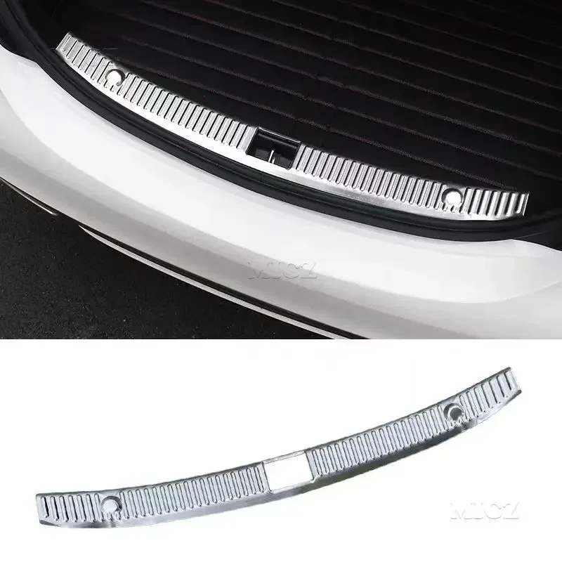 2015-2021 for Mercedes Benz C-Class W205 C200L 260L Car Stainless Rear Bumper Protector Trunk Door Plate Cover Trim