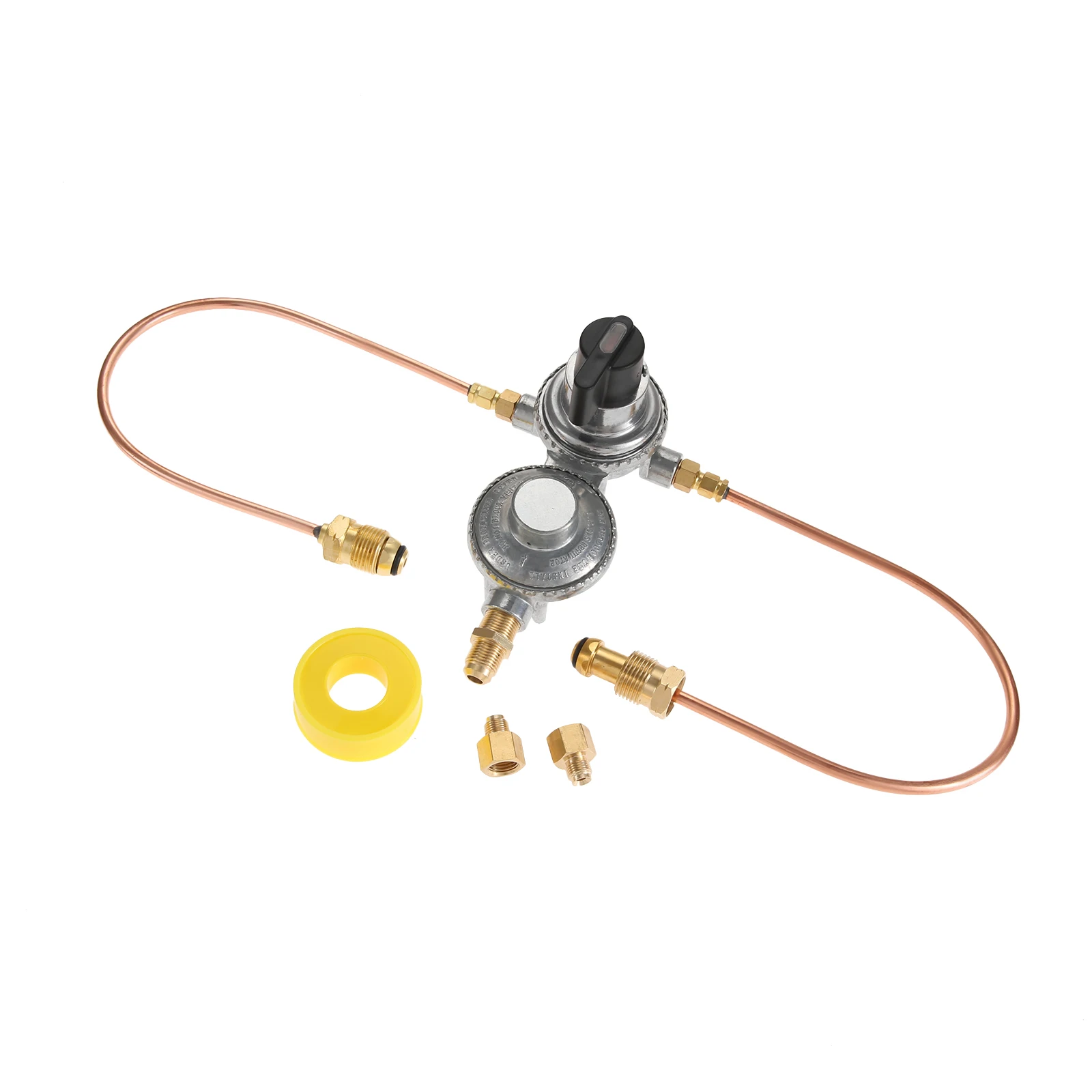 1Pc RV Trailer Tank Propane Regulator RV Accessories Tank Connection Kit with 15