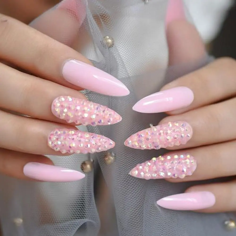 12グリッドABオーロラクリスタルネイルラインストーン3Dシャイニークリアカラーガラスジェムネイルチャームキラキラダイヤモンドストーンネイルアートデコレーション