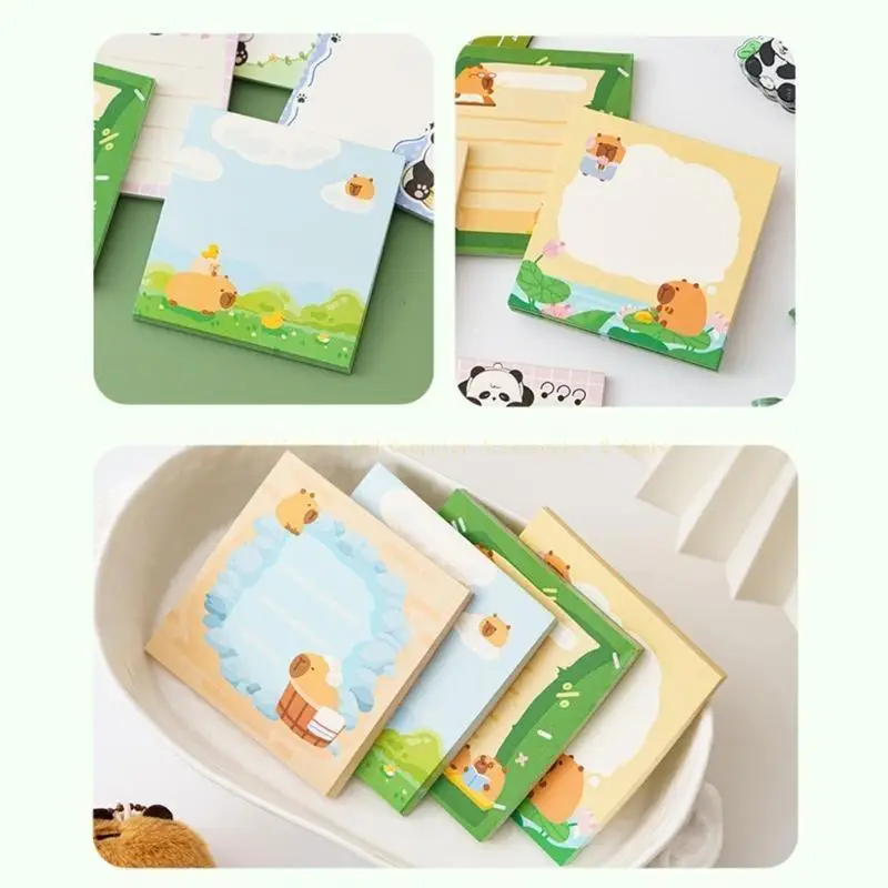 5pcs Cartoon Panda Sticky Note Memos Sticky Pad Sticky Memos Pad for Students