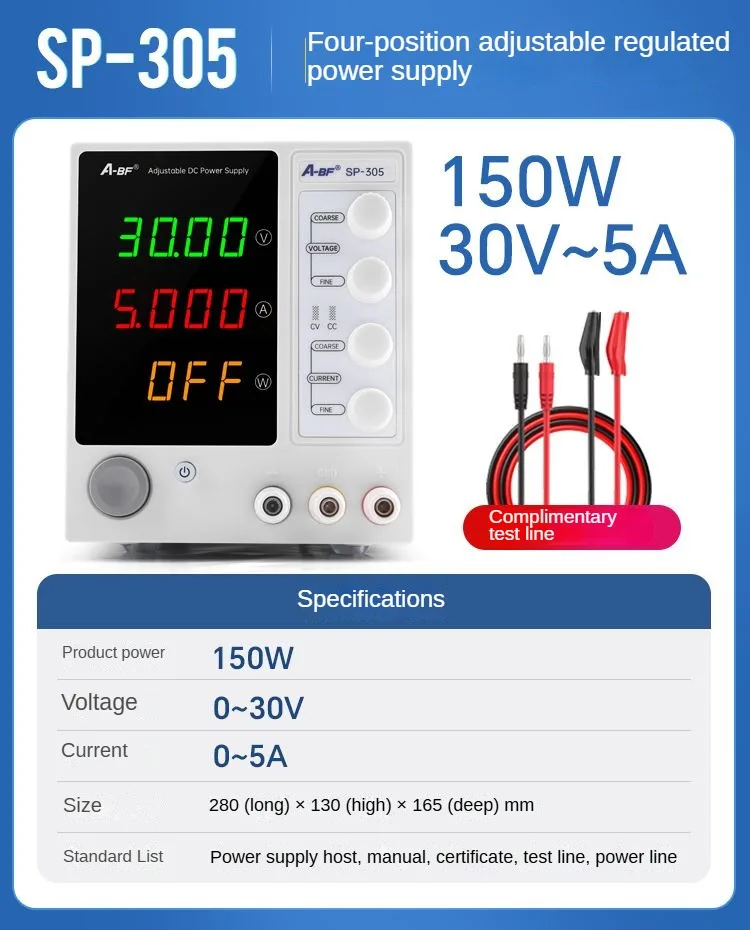 

A-BF adjustable DC voltage regulator switching power supply digital display electroplating aging mobile phone maintenance