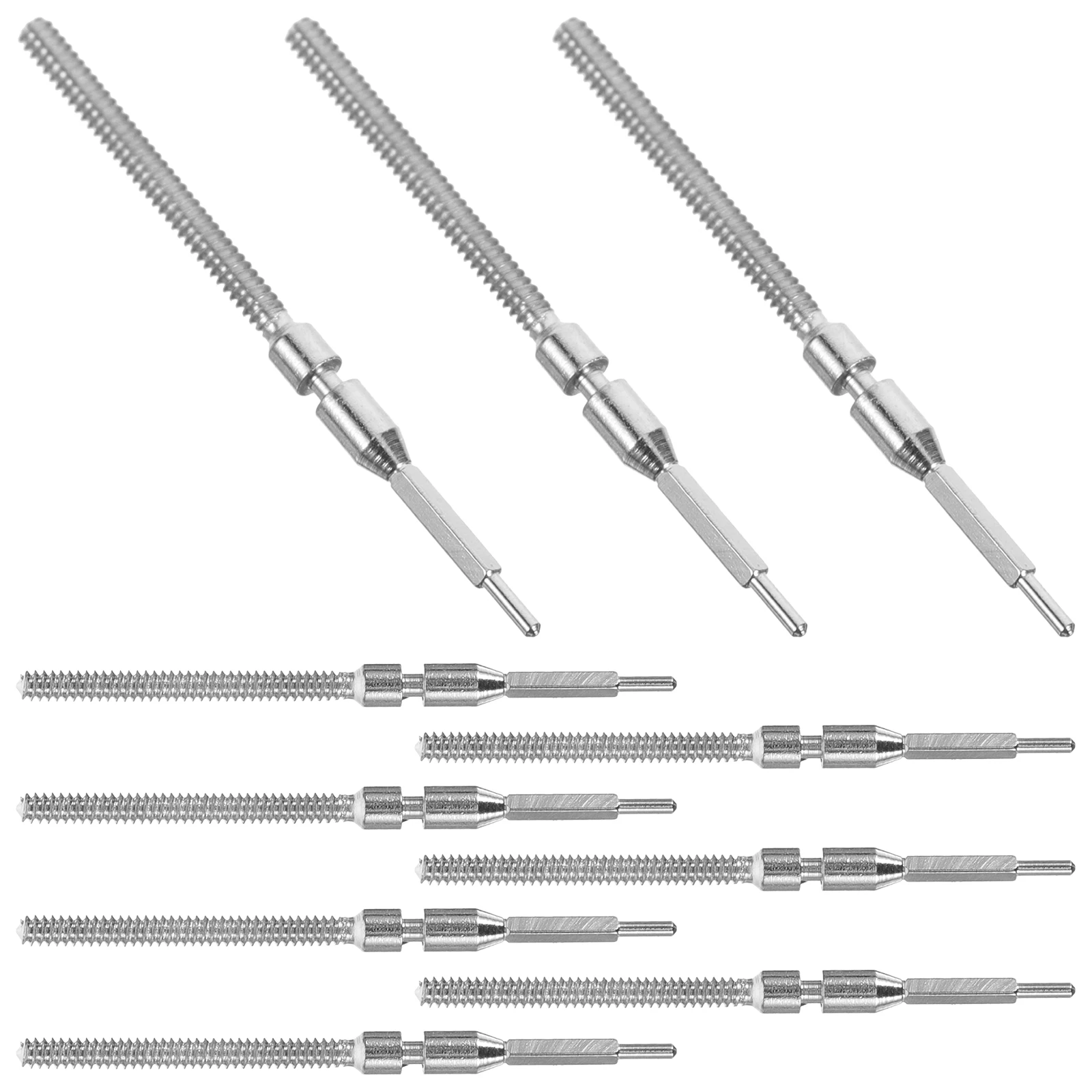 

10pcs Movement Stems Steel Universal Watchmaker Repair Tool Winding Lever Kit Watch Stems Replacement Replacement
