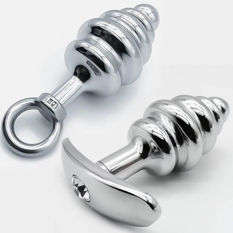 Spiral Metal Butt Plug Anus Stimulator Anal Dilator Dildo Buttplug BDSM Masturbation Adult Sex Toys For Women/Men Anal Plug
