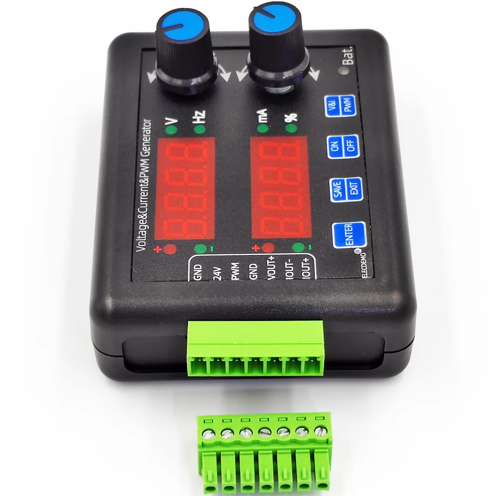 Precision 0-20mA 0-10V 0-2.5V 0-3.3V 0-5V Signal Generator -12.5V to 12.5V -25mA to 25mA PWM Square Wave Signal Source Simulator