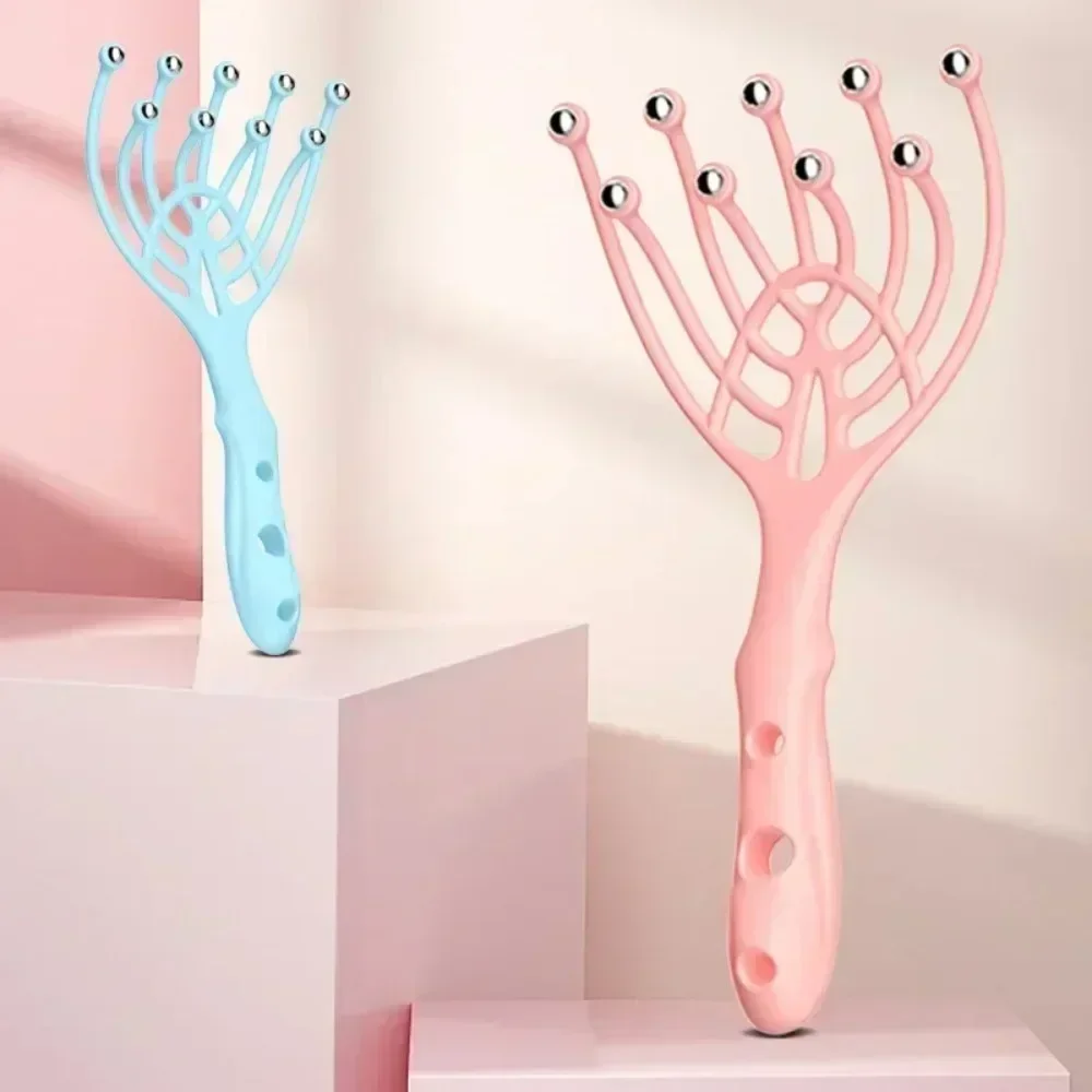 vvocci 9 Claws Head Scalp Massage Brush Relaxation Comb Massger Plastic Hair Health Care Stress Relief Aid Tool Skin Care Tools
