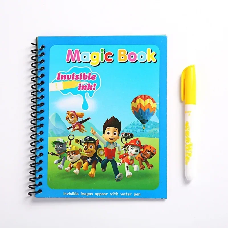 Paw Patrol Watercolour Painting Drawing Book Birthday Gifts Boys Girls Water Cartoon Graffiti Toys Supplies for Kids