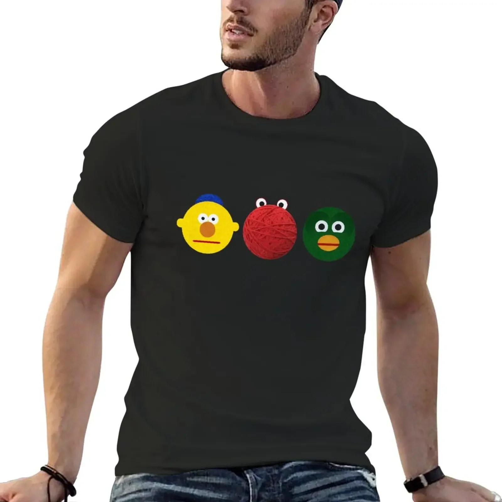 DHMIS Guys T-Shirt vintage clothes quick-drying black t-shirts for men