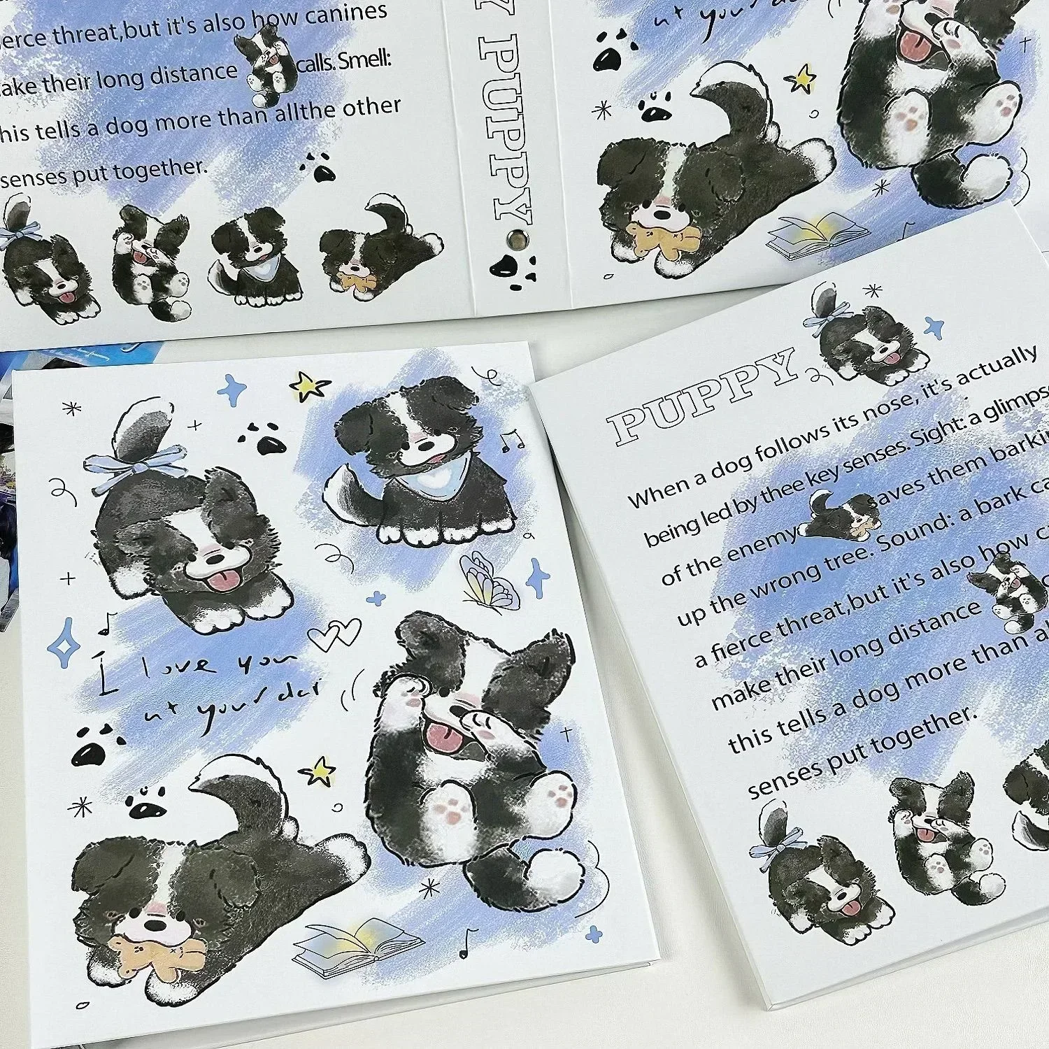 IFFVGX Dog A5 Binder Photocard Holder Kpop Idol Photo Album Photocards Collect Book Album Para Fotografias Photo Card Supplies