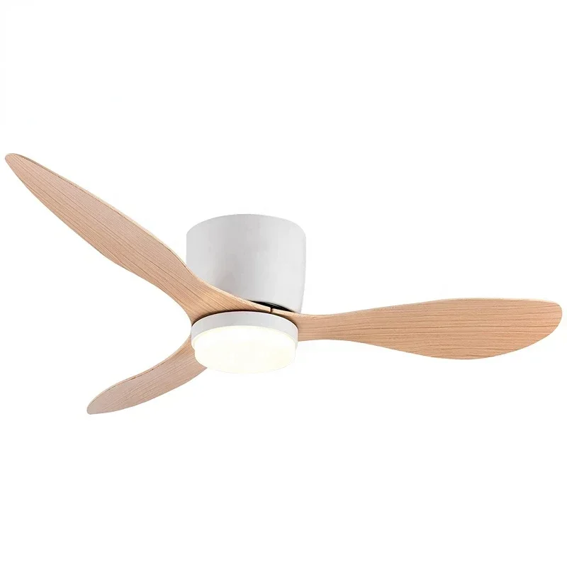 

C097 AC/DC ABS blade 42 inch 3 blade led ceiling fan with light with remote control for home