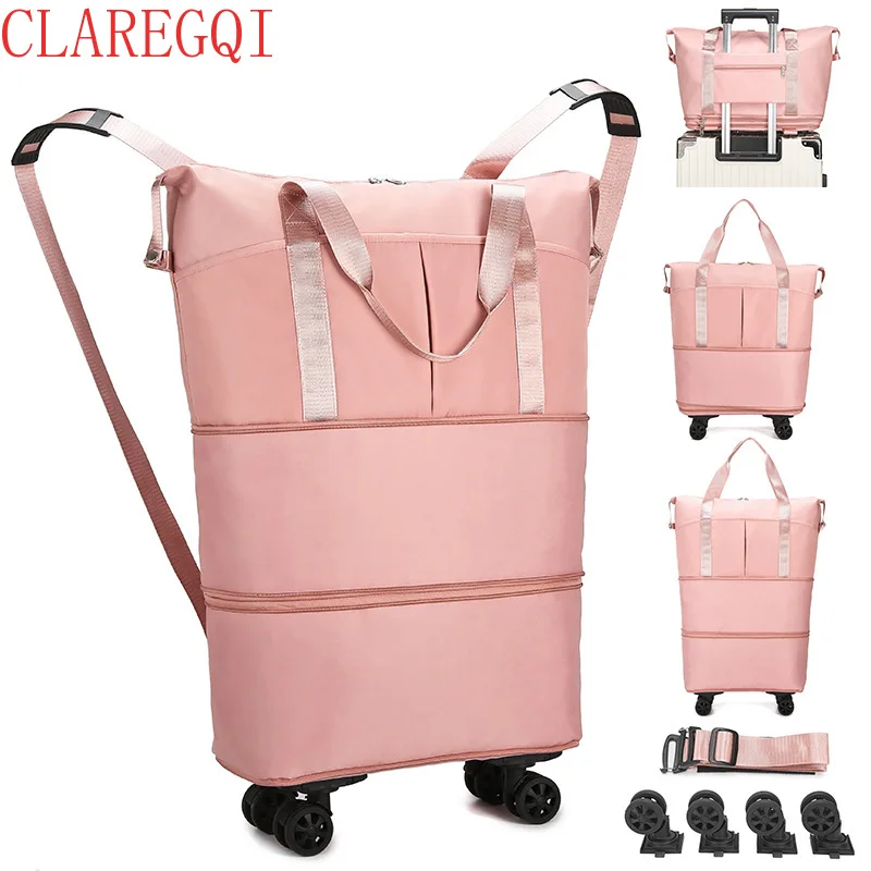 Moving bags Hulken bag with wheel College Moving Bags Reusable Folding Rolling Tote bag Ultralaege capacity can checkedin by air view 5