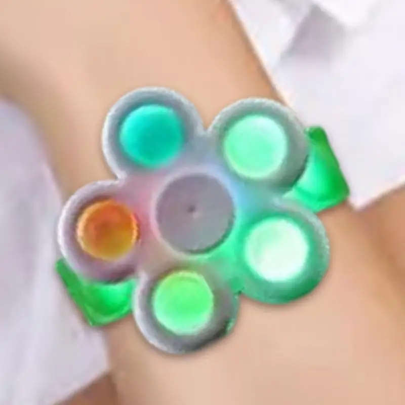 Bracciale Bracciale leggero Braccialetti sensoriali Fidget Light Up Fidget Spinner Ragazze Braccialetti Spinner LED Figet Toys Antistress Pop