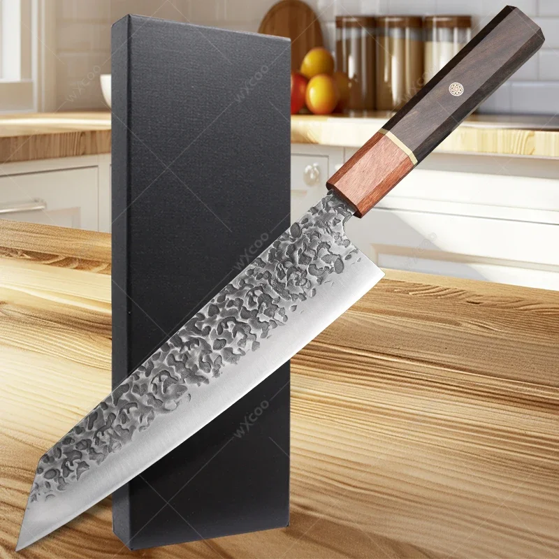 

WXCOO Кухонный нож для нарезки овощей из нержавеющей стали Японский нож шеф-повара Высокая твердость Профессиональный кухонный нож для нарезки мяса