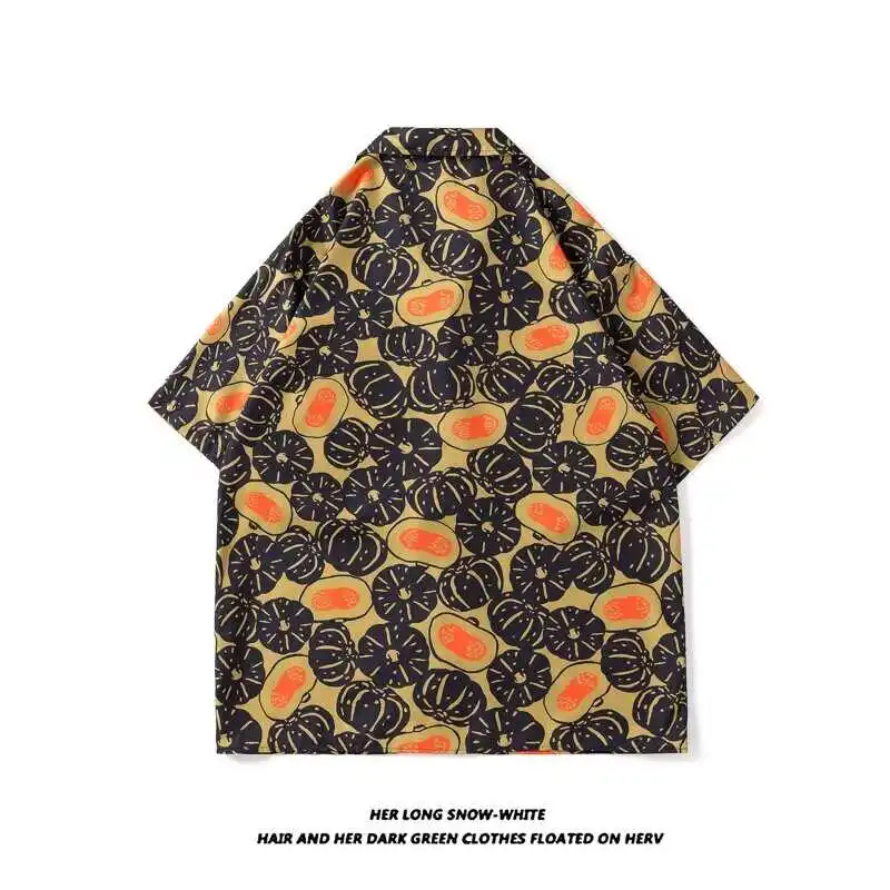 Retro Hawaiian Flower Print irt Casual Cuban Collar ort Sve Men's Summer Vaion Beach Sle Stand Fit Youth Trend