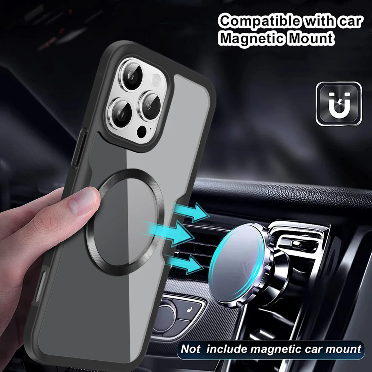 Double Sided Touch Screen Protection Phone Case for iPhone 16 15 Plus 14 Pro Max 13 12 11 Magnetic Suction MagSafe Clear Cases