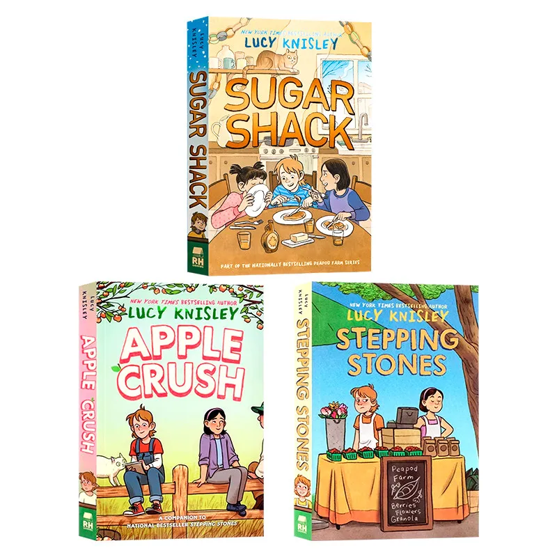 English Edition of The Pea Farm Series Full Color Comics 3 Volumes, By Lucy Knisley for Children's Extracurricular Reading Manga