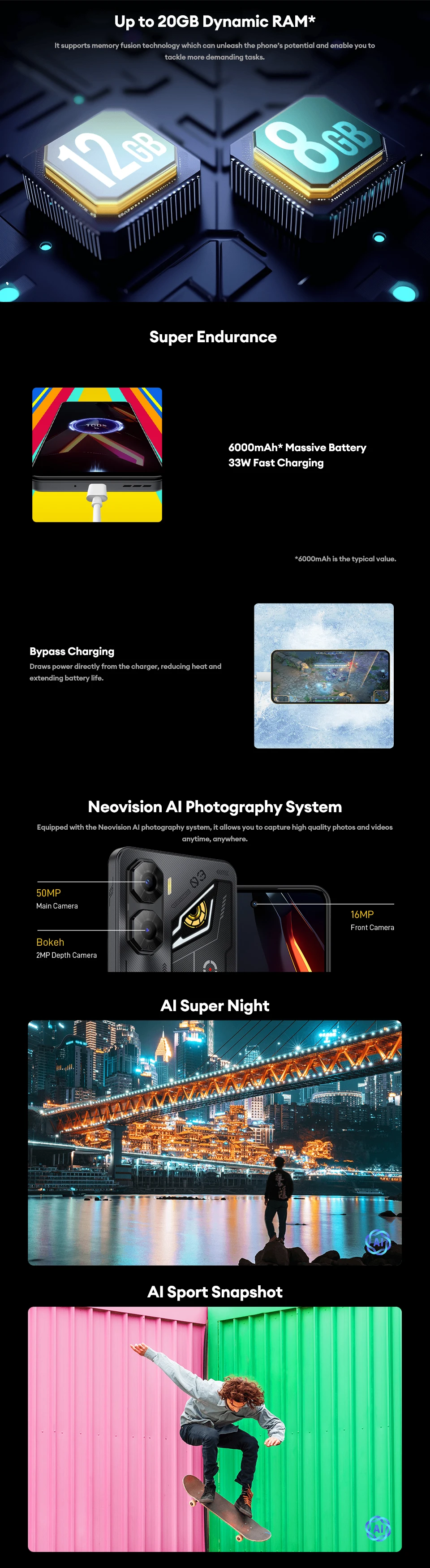 Global Version Nubia Neo 3 5G Smartphone 120Hz 6000mAh