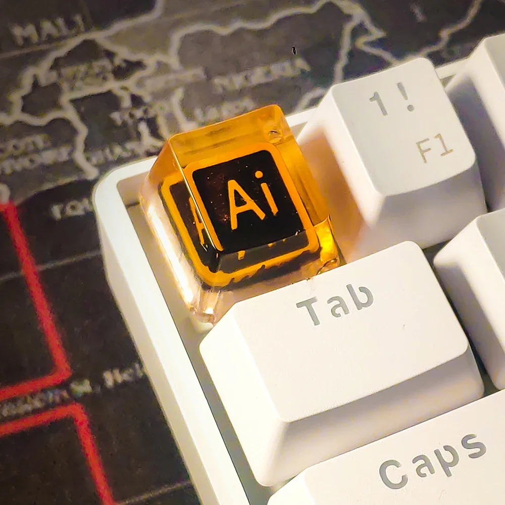 

Keycaps Customized Mechanical Keyboard Creative Single Personality Cute Transparent 3D Resin