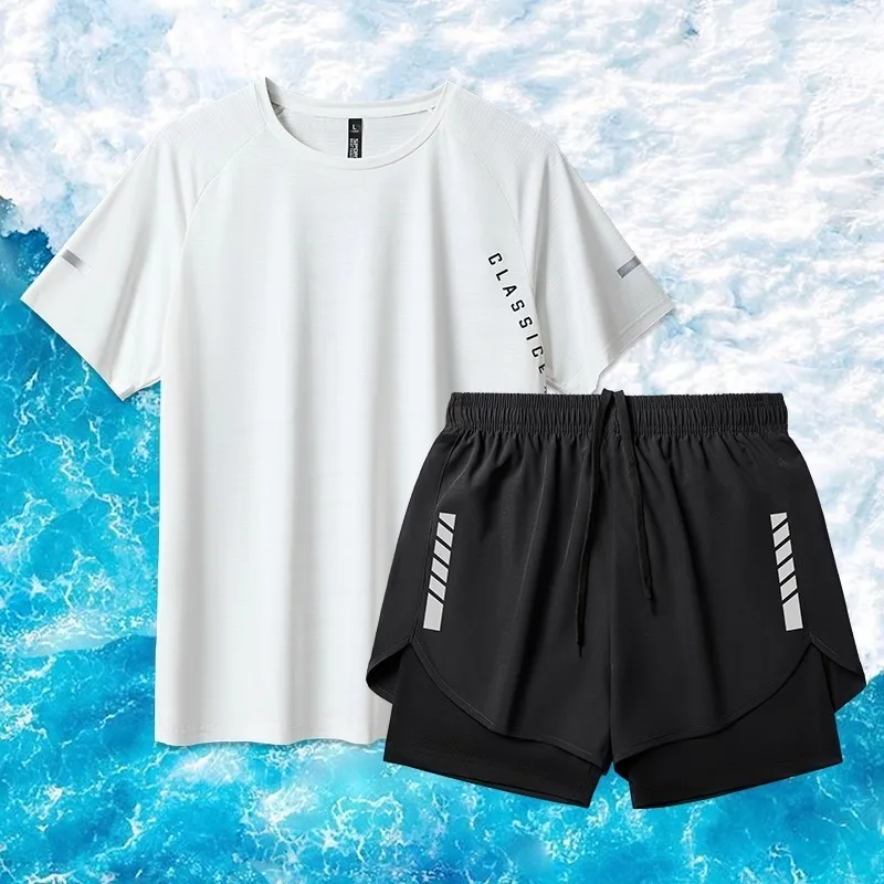 

Swimsuit men's suit new anti awkward swim pants for boys, teenage running and swimming equipment for boys