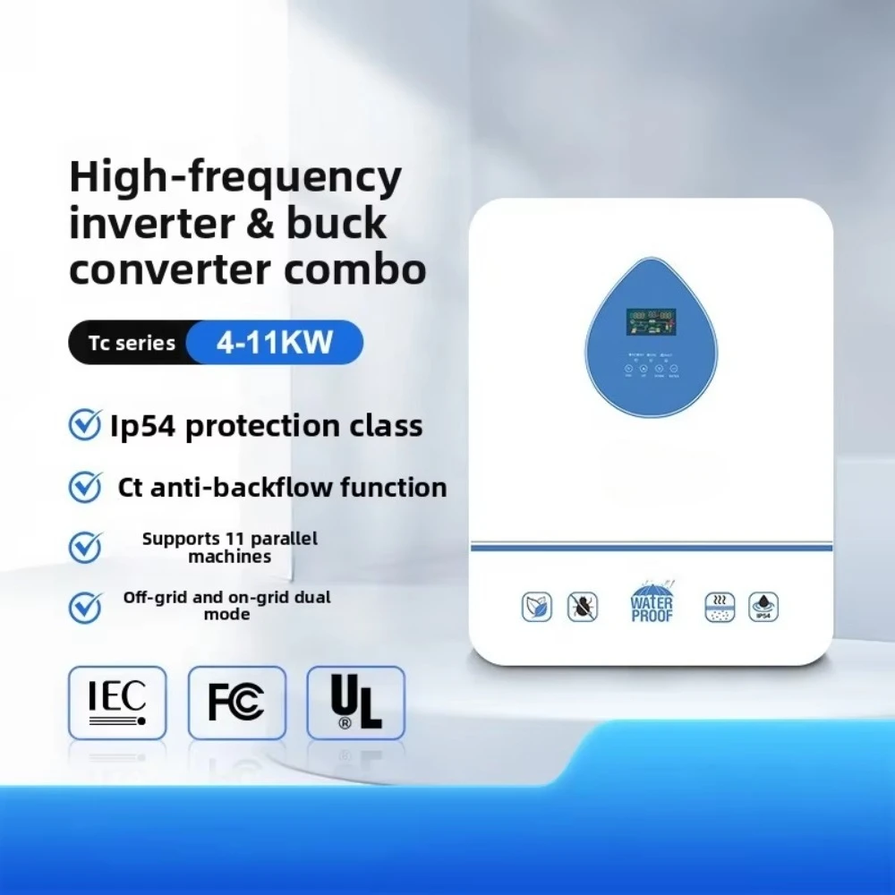 

5Kva 12KW 10W Hybrid Solar Inverter MPPT String 6kW 8000W 24V 48V Input 230V Output 97% Efficiency Single Phase AC Eu