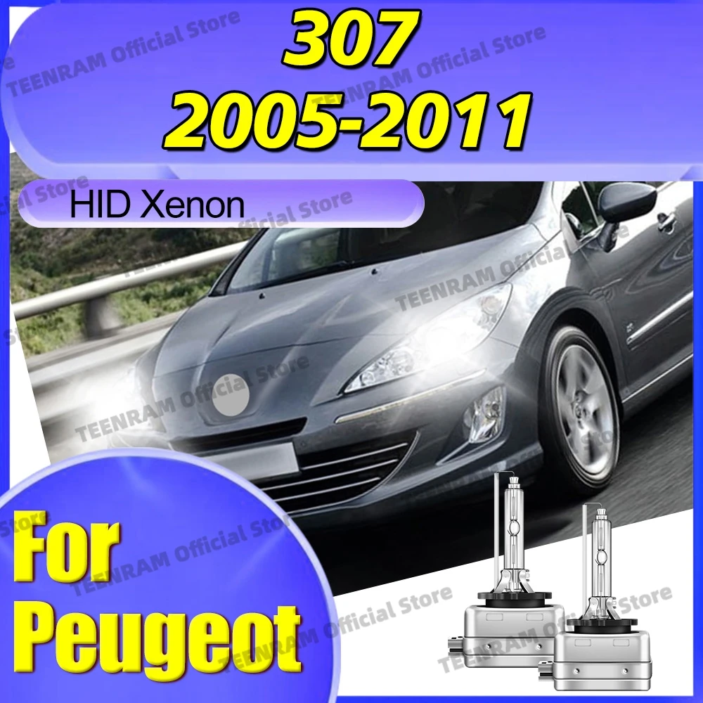 

2x HID D1S D1 6000K 8000K 10000K Fast Bright HID Xenon Headlights For Peugeot 307 2005-2011 2006 2007 2008 2009 2010 Accessories