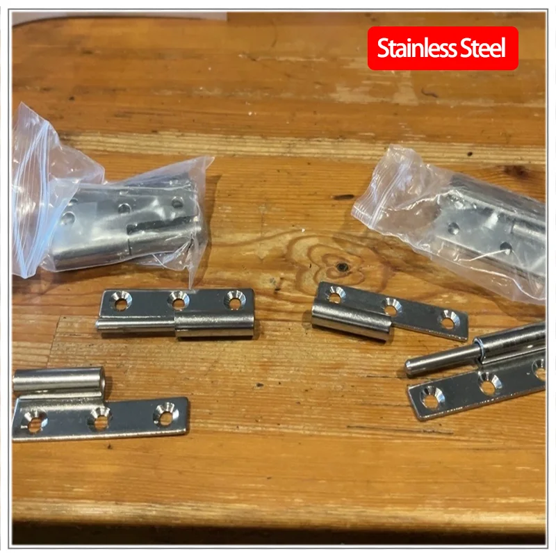 

4 Sets Removable Stainless Steel Hinges for Industrial Electrical Automation Machinery Equipment Cabinet Doors
