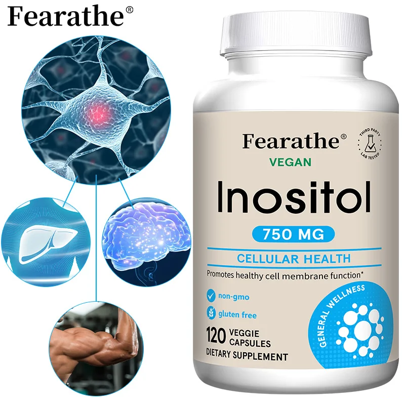 

Inositol 750 Mg,Premium Form of Inositol,Helps Maintain Healthy Membrane Function,Cellular Health,and Liver Health,120 Capsules