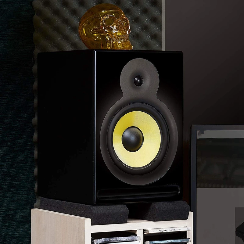 Almohadillas de aislamiento para Monitor de estudio, almohadillas de soporte para Monitor de estudio, espuma acústica para Base de altavoces de 3 a 10 pulgadas, oferta