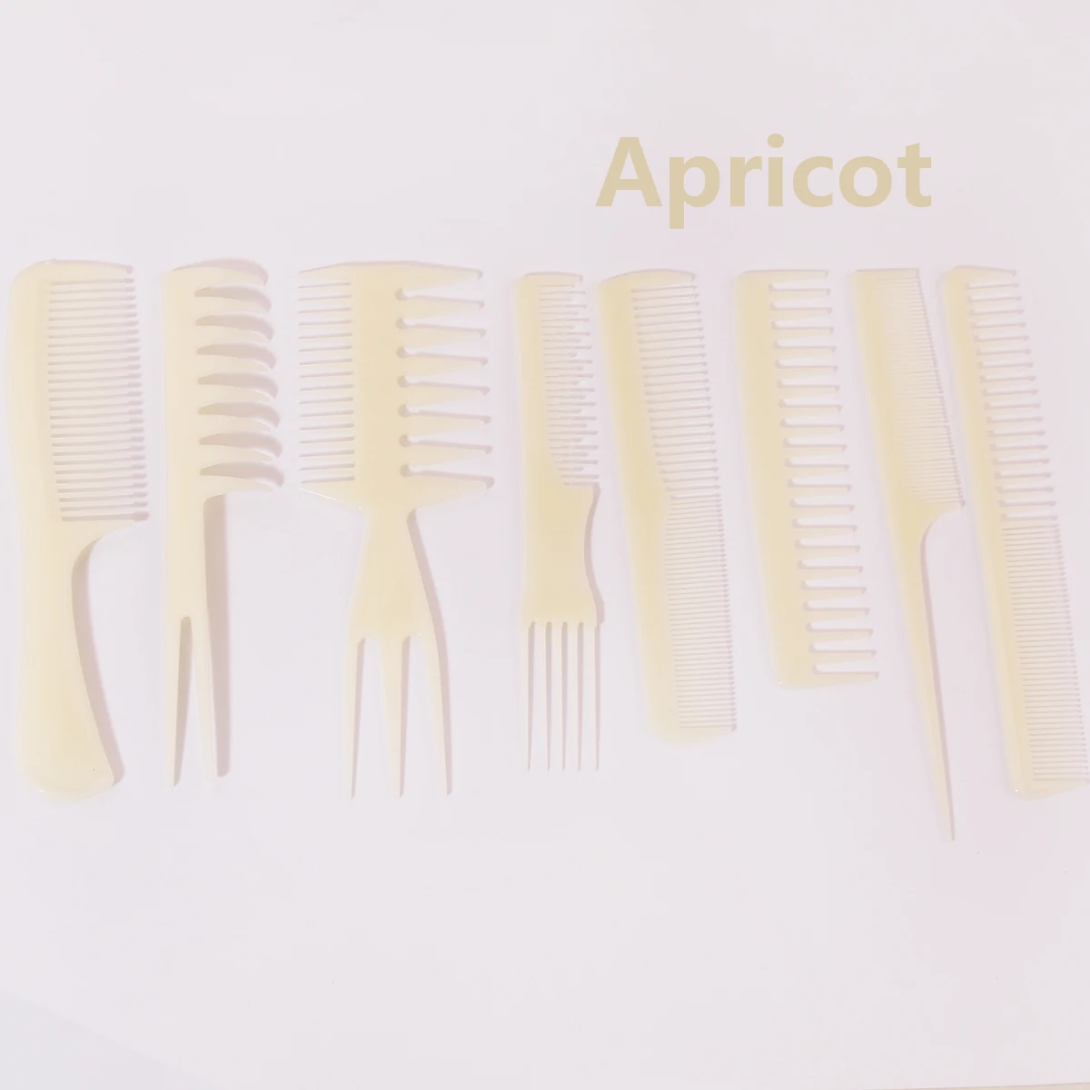 8PCS Styling Hair Comb Set  Anti-Static Ponytail Comb, Makeup Comb, Hair Clipper Accessory Comb for Real Hair Wigs