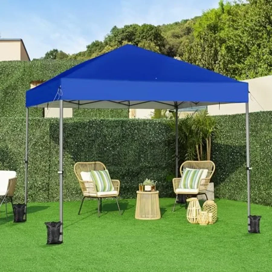 Pop Up  Easy Set-up Tent Portable Outdoor   Tent Commercial Gazebo with Wheeled Carry Bag 4 Sandbags for Home Party Outdoor Act