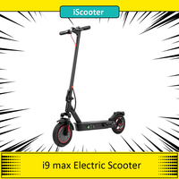 iScooter i9 Max Electric Scooter 10 Inch Honeycomb Tire 500W Motor 25km/h 36V 10Ah Battery 30-40km Max Range Smart APP Control