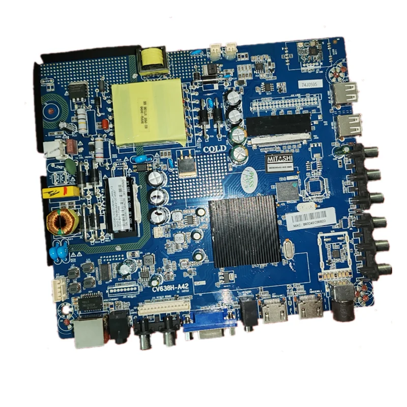 Free shipping!  CV638H-A42   Three in one TV motherboard WiFi network 4K 54-58v 660ma  for MITASHI