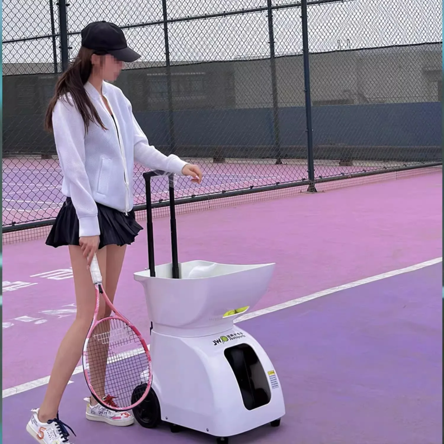 Hot Sales Tennis Automatic Ball Machine Launcher Equipment Feeder Robot for Training Practice with APP Remote Control